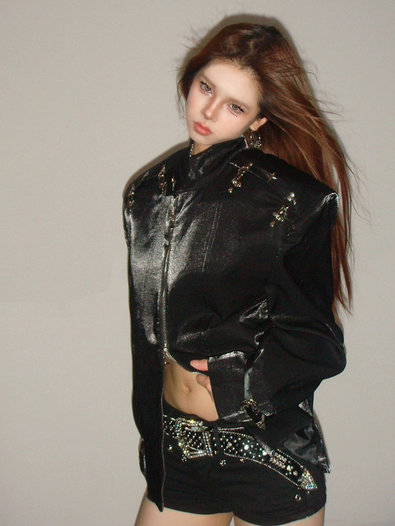 UNCMHISEX Shoulder Padded Blazer