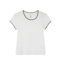KANO Contrasting Shell Edge Round Neck Tee