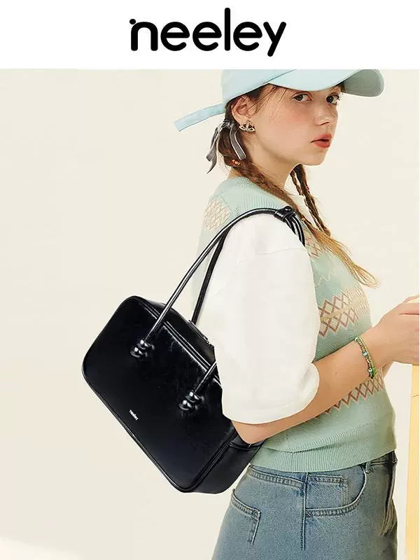 Neeley Leather Large Capacity Armpit Bag