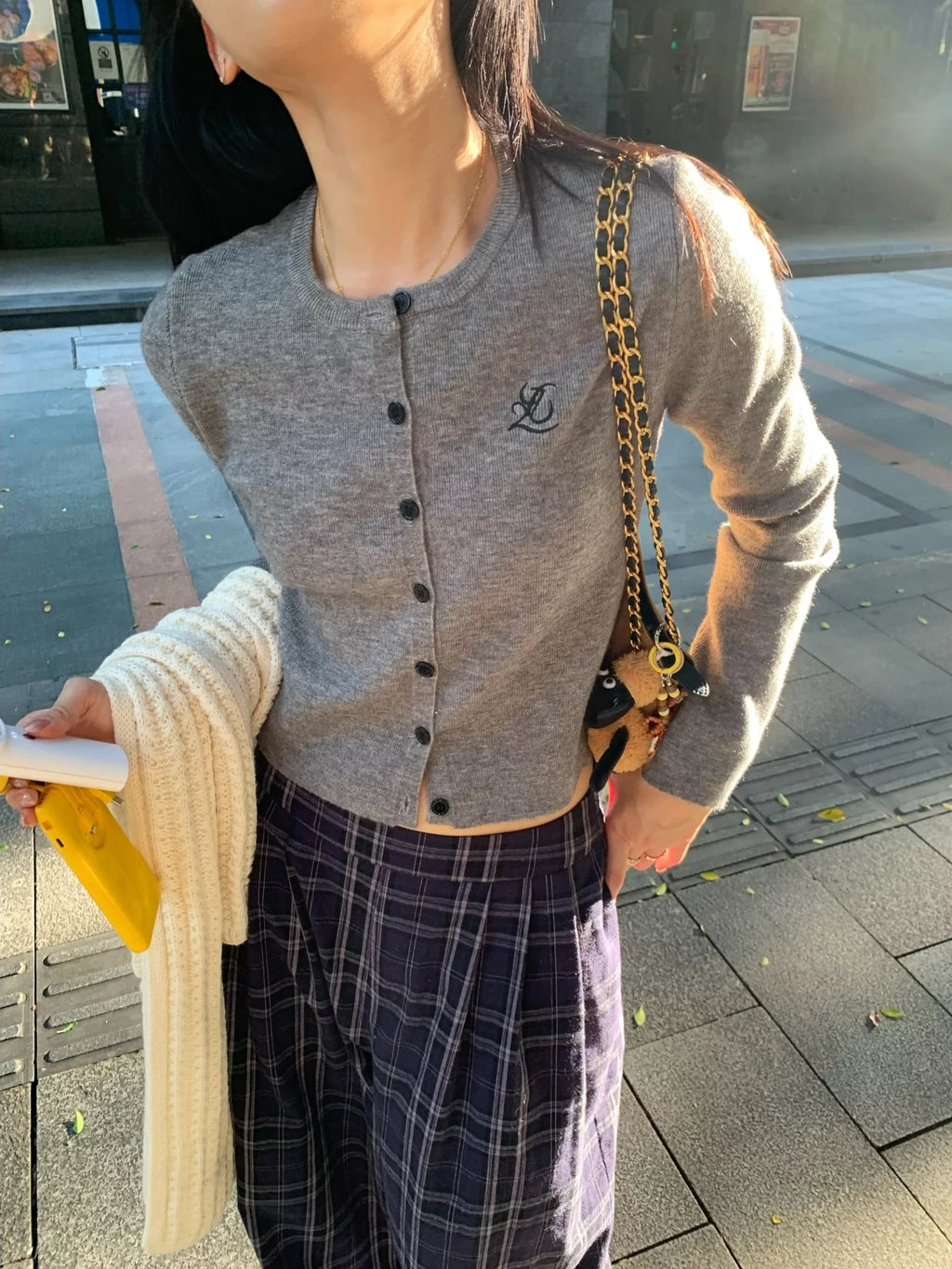 YOUNG KYLIN Slim-fit and Thin Knitted Cardigan