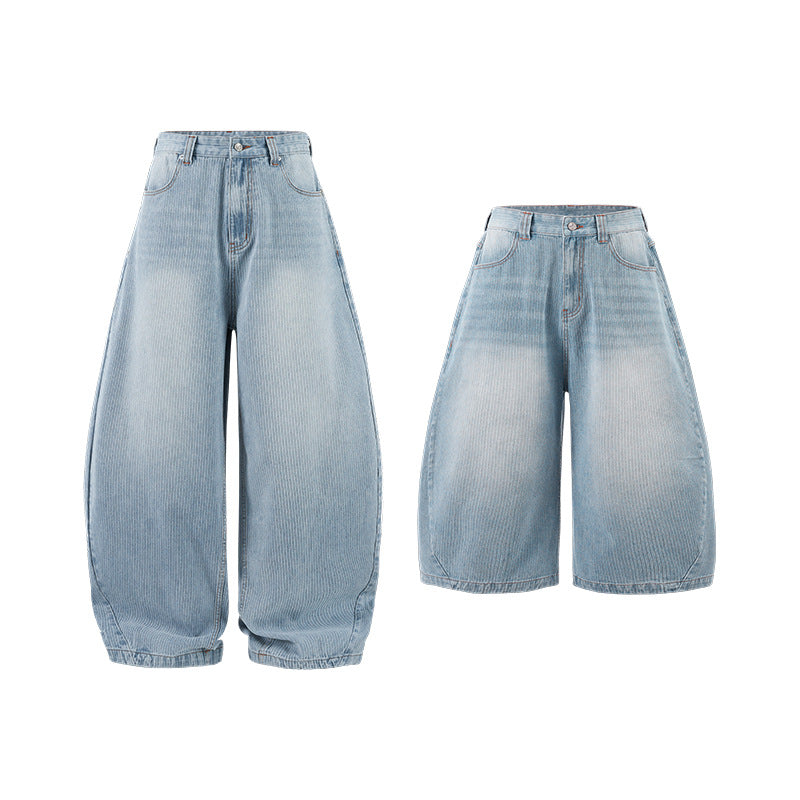 Inflation Bamboo Scimitar Casual Loose Jeans