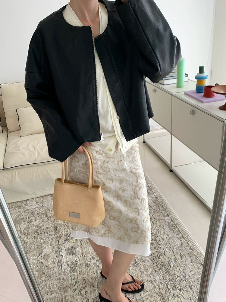 ENNUI Mesh Hot Drilling Transparent Underarm Bag