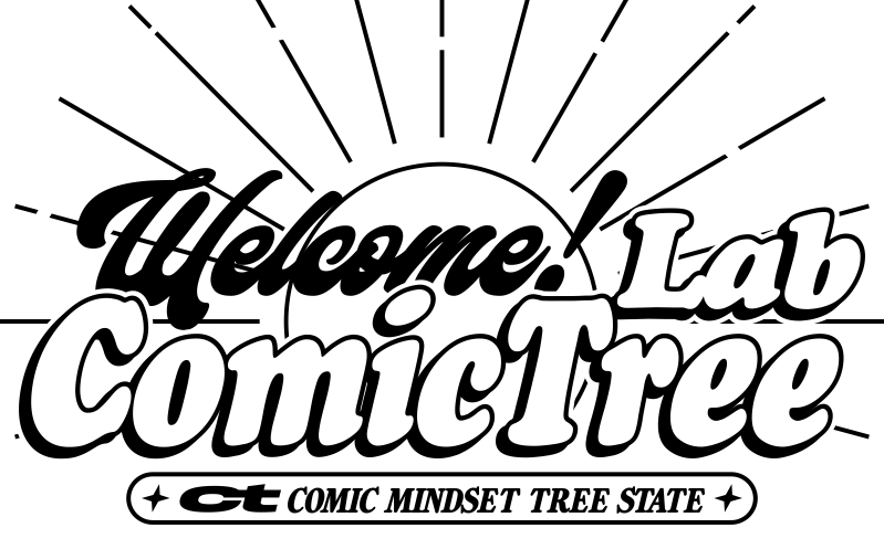 ComicTree C.t 2025 Summer Night Ninja Crew Neck Short Sleeve Tee