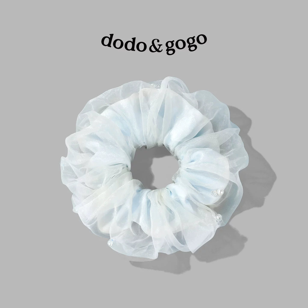 DODOGOGO Double Mesh Pearl Hair Band