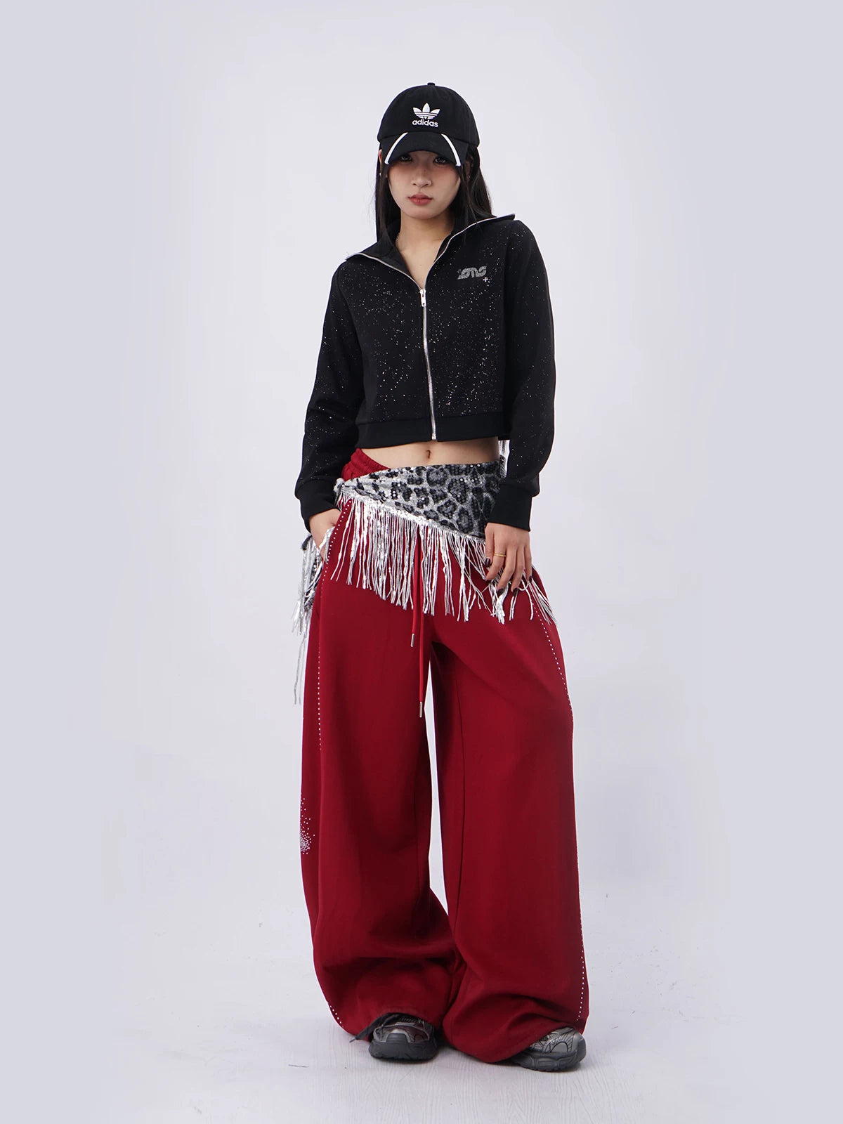 SAMUSAN Hot Diamond Three-dimensional Embroidered Sweater Jacket
