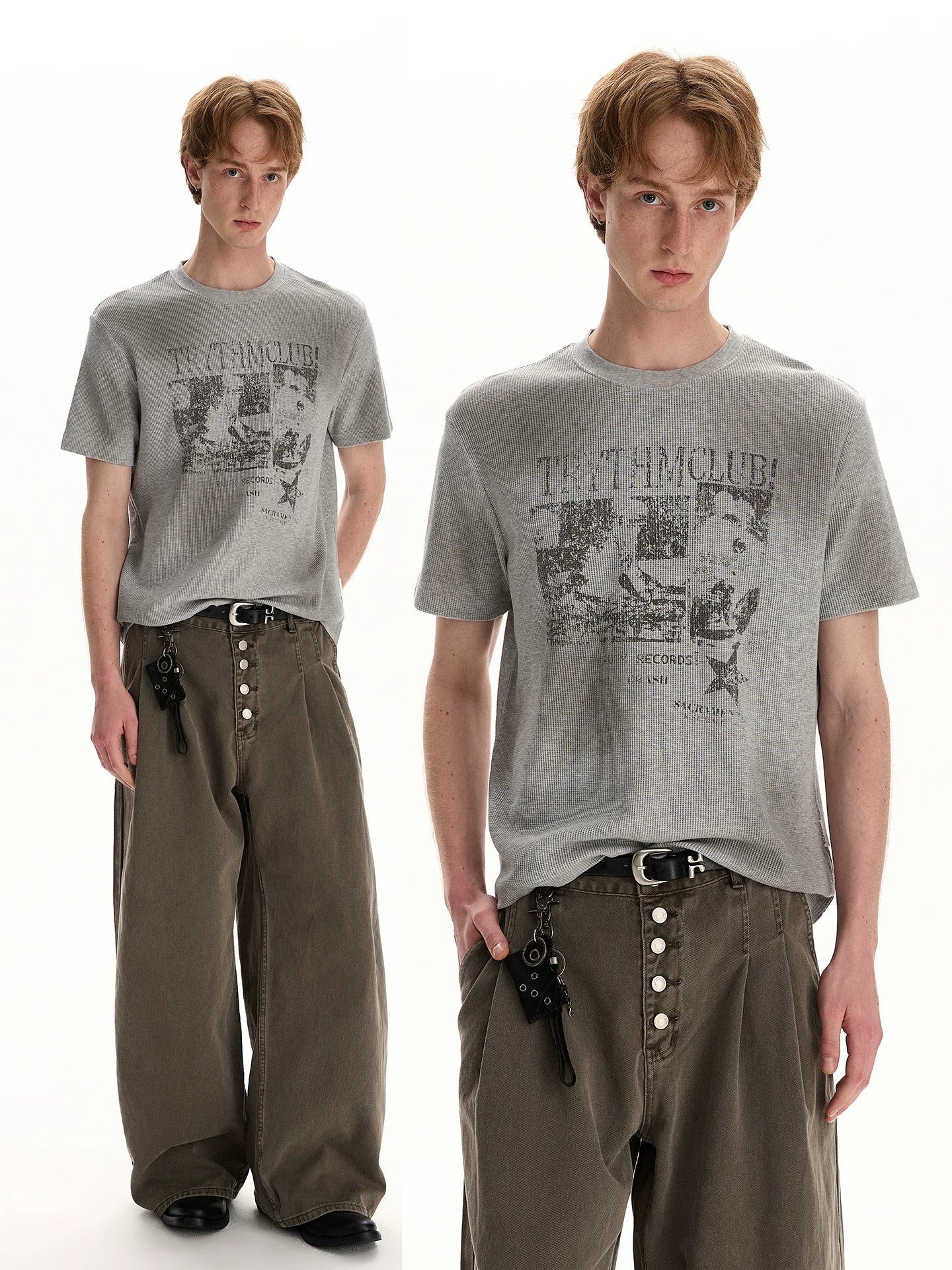 A PUEE Street Retro Vintage T-Shirt – Boxy Fit Drop Shoulder Top