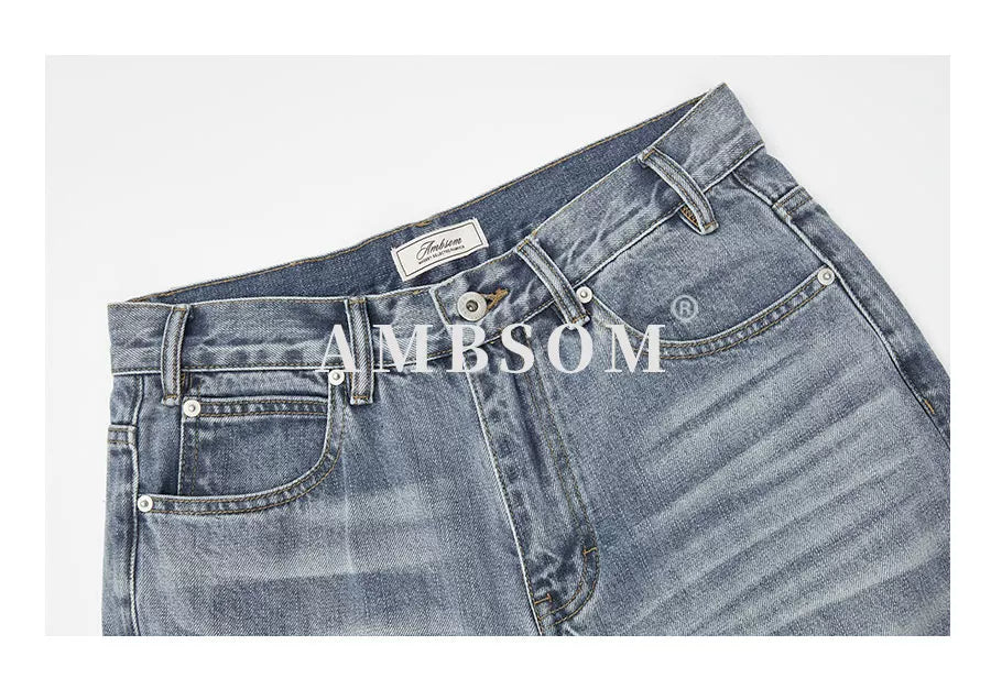 AMBSOM Vintage Pull Jeans
