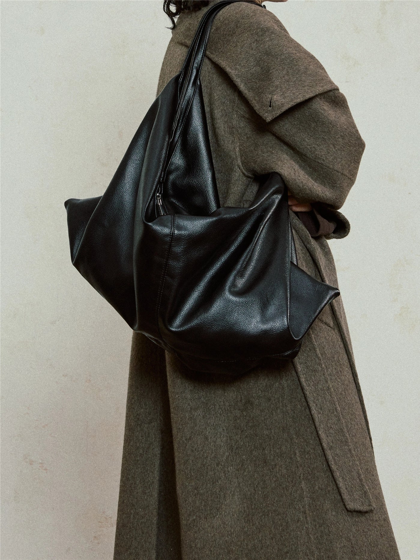 SUNYVONNE Minimalist Versatile Lazy Wind Tote Big Bag