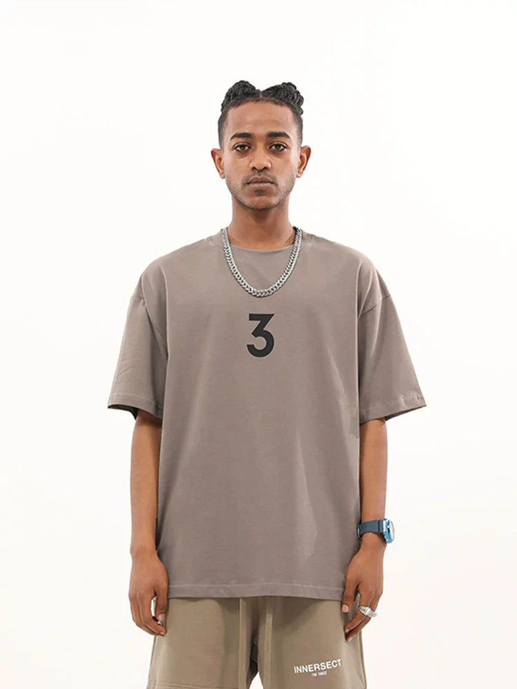 INNERSECT Simple Trendy Brand Loose Casual Tee
