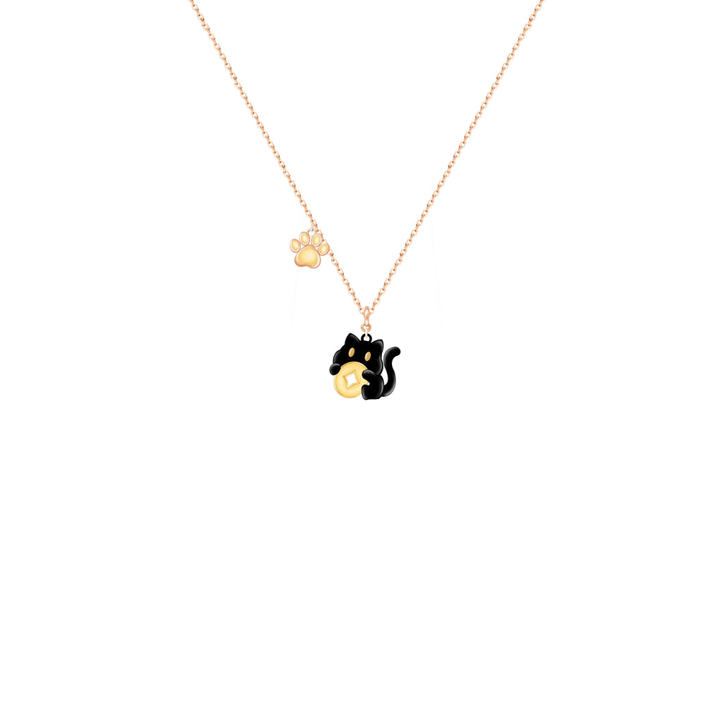 Oho Ou Money Cat Necklace