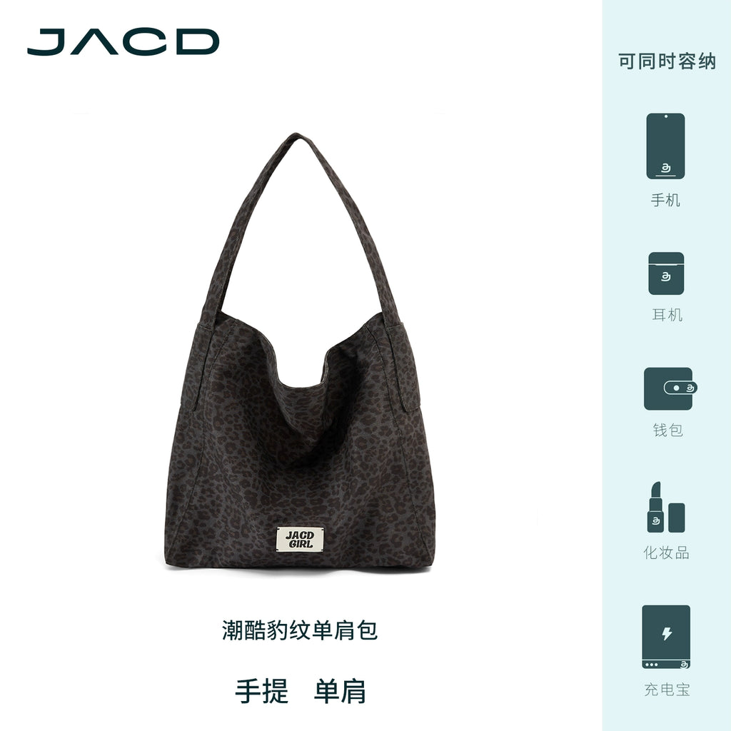 JACD Retro Plaid Slack Woolen Tote Bag