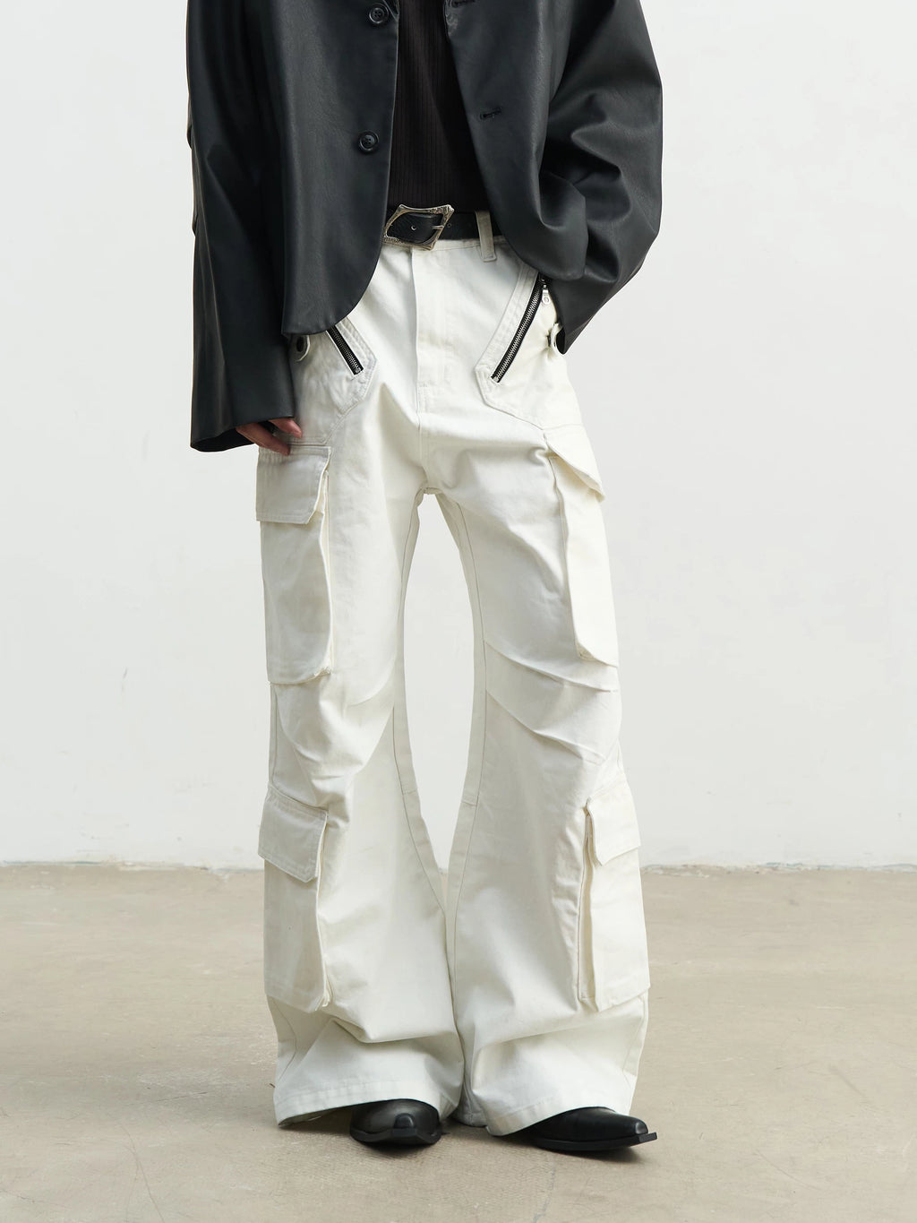 SOUTHFISH Loose Straight and High Casual Trousers