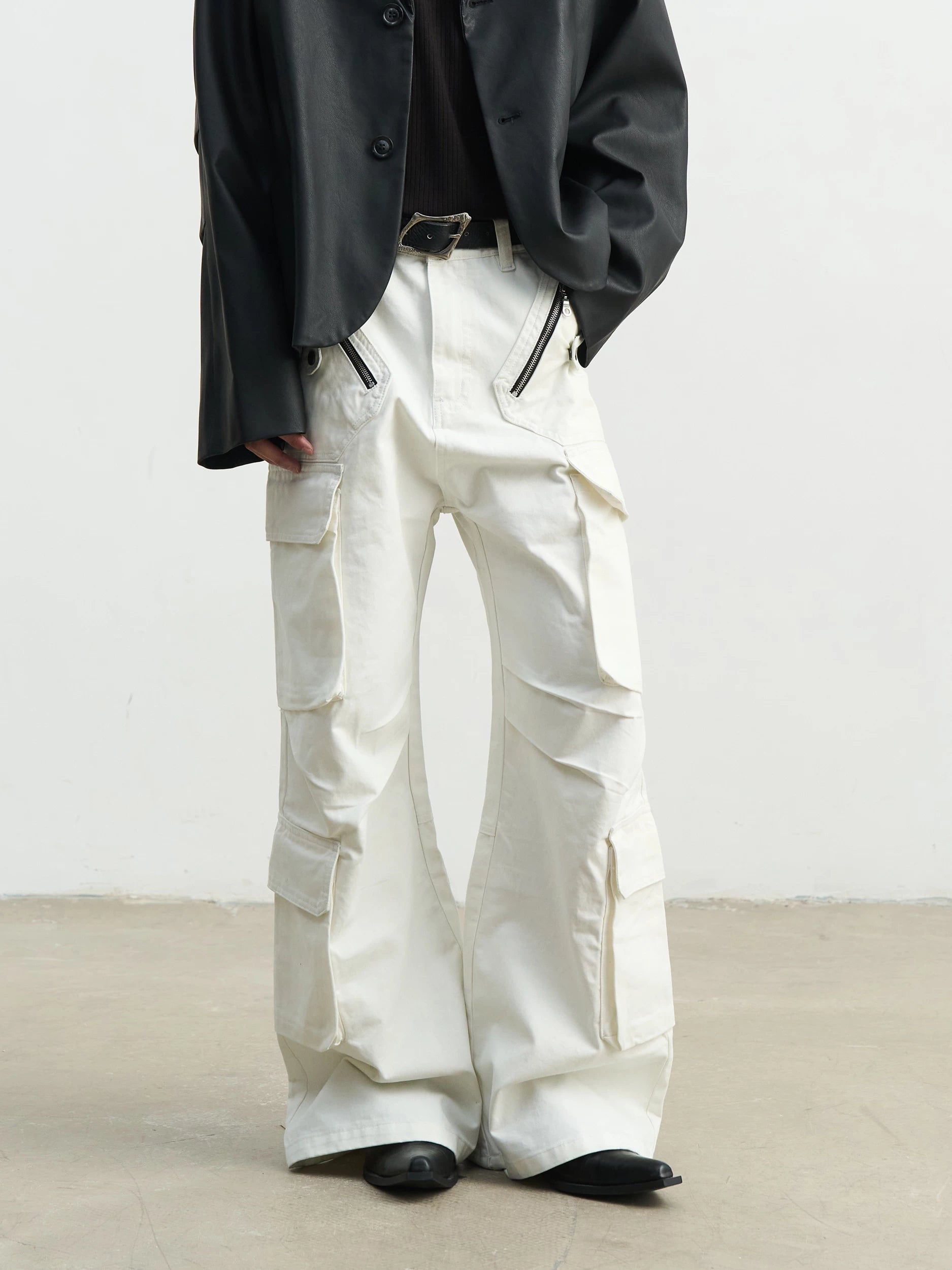 SOUTHFISH Loose Straight and High Casual Trousers