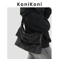 KoniKoni Leather Crossbody Large Capacity Tote Bag