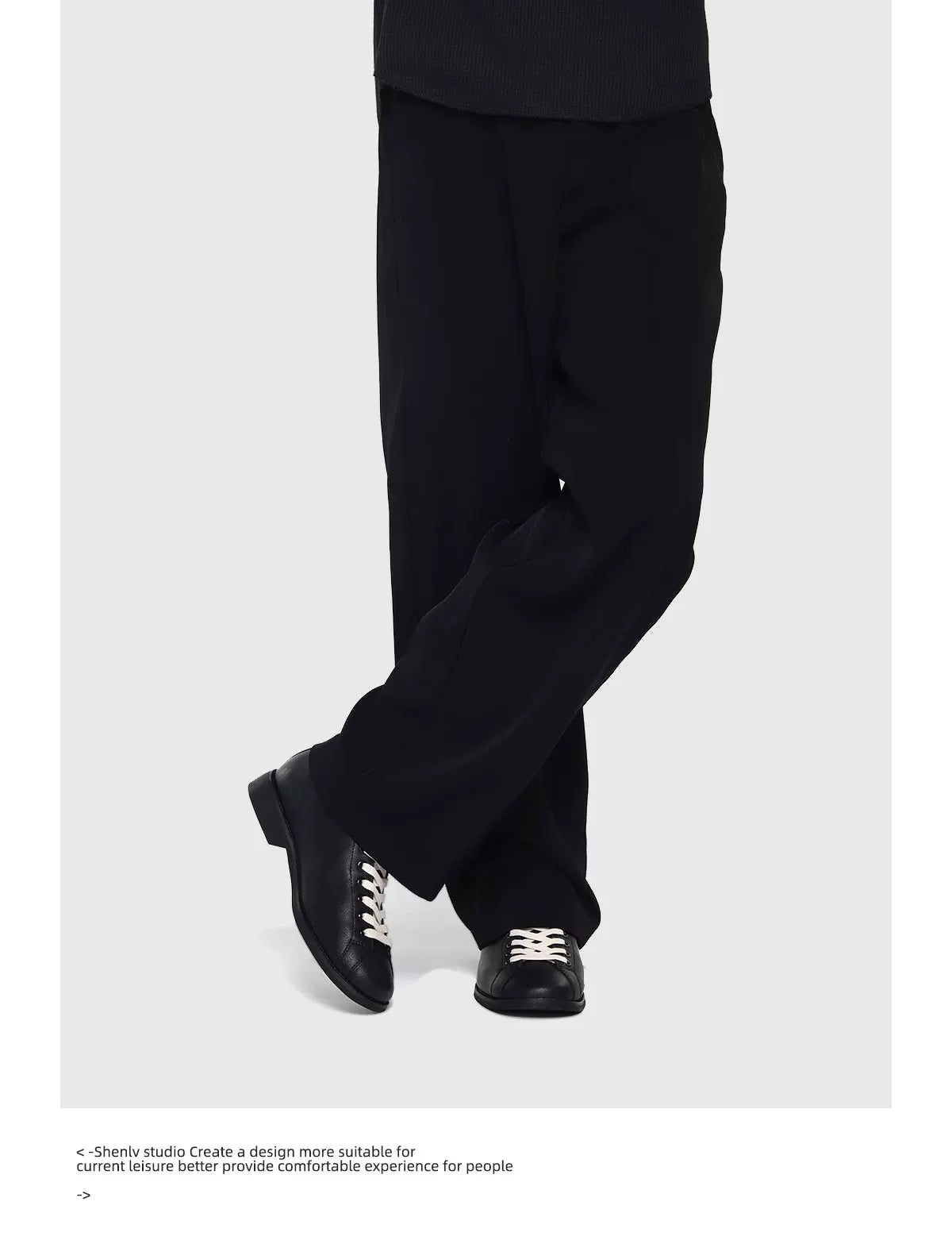 SHENLV STUDIO Minimalist Black Martin Boots