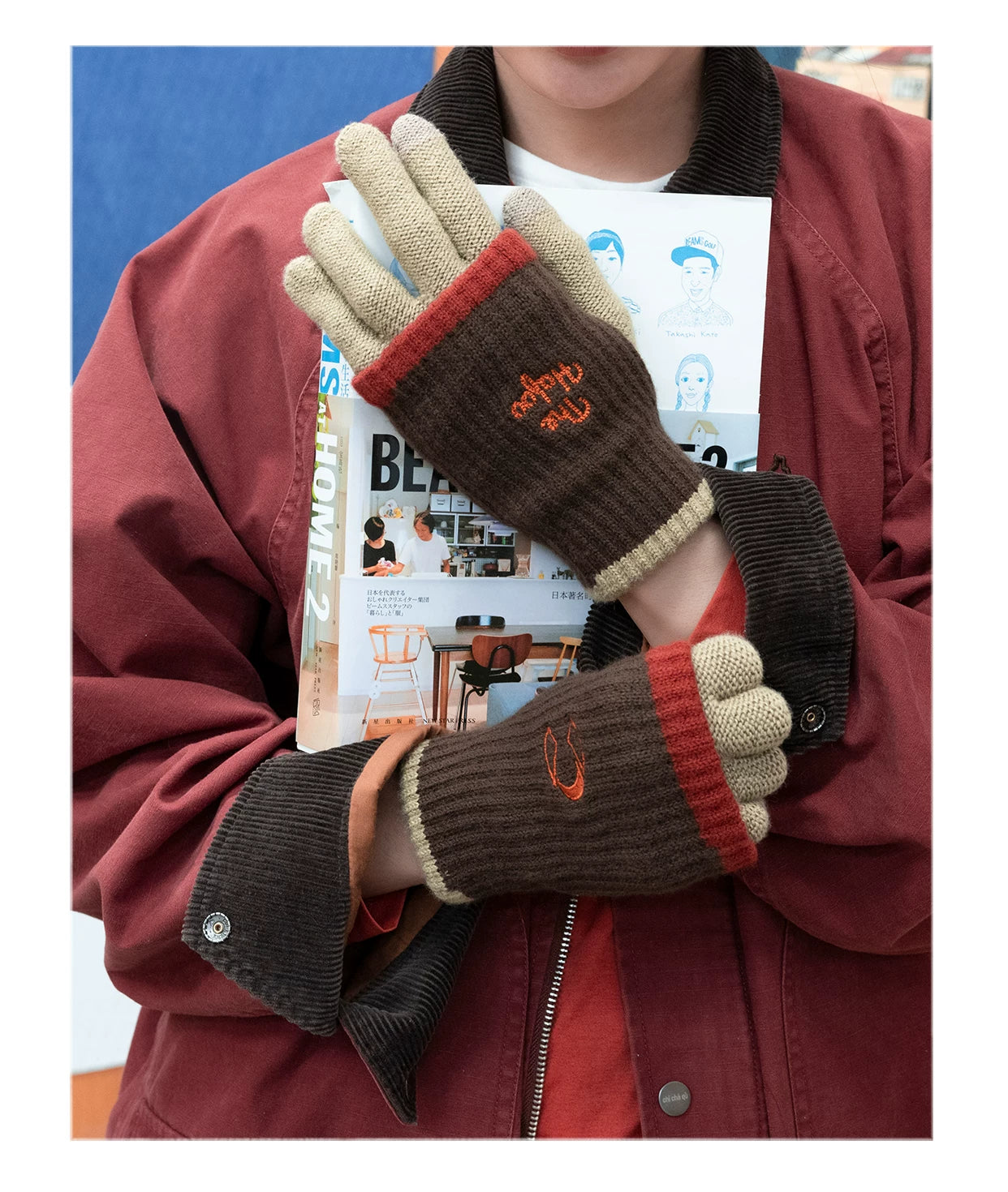 THE HOBOO Knitted Thermal Gloves