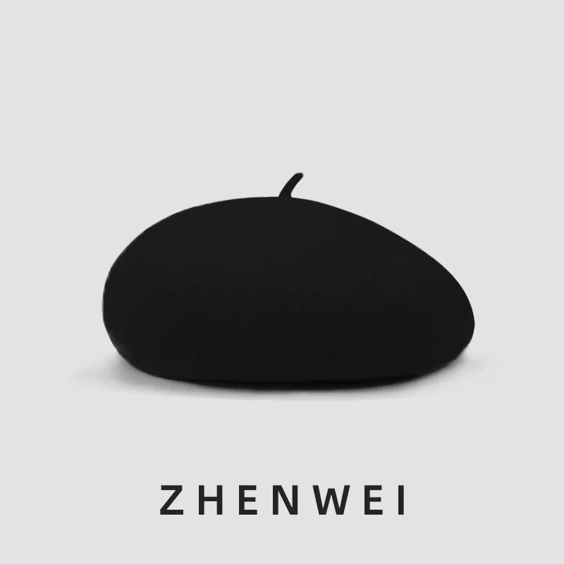 ZHENWEI Cloud Woolen Pure Wool Beret