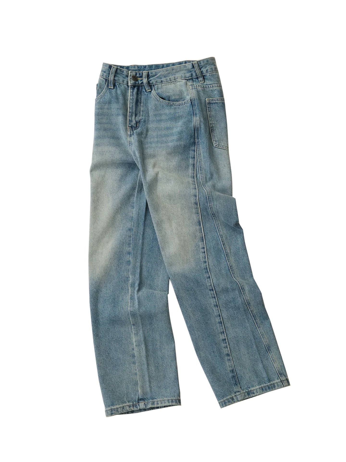LIVINGTOWN Versatile Casual Straight Jeans