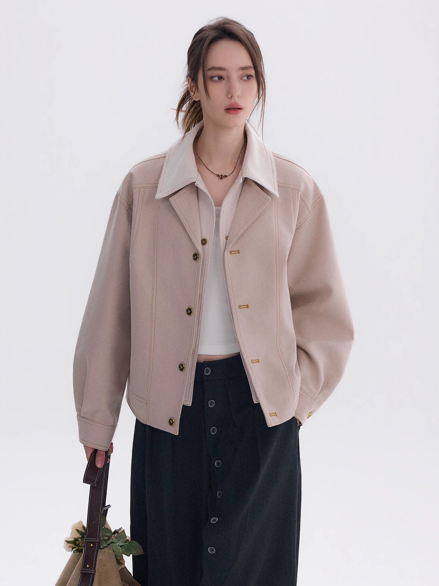 CHOR Fake Two-piece Casual Lapel Jacket