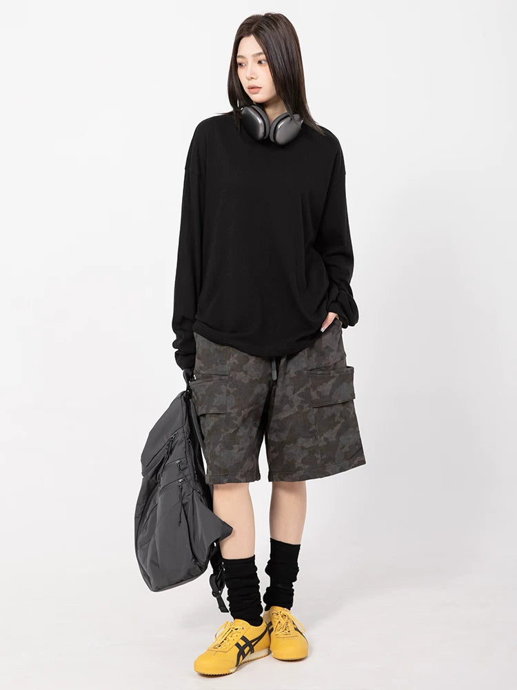 RHOMEHOUSE Lazy Casual Loose Long Sleeves