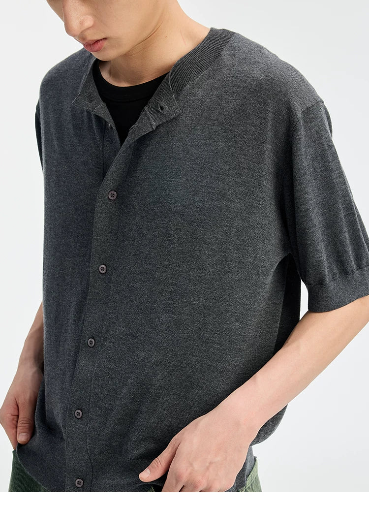 BUTTBILL Crew Neck Loose Casual Shirt Tee