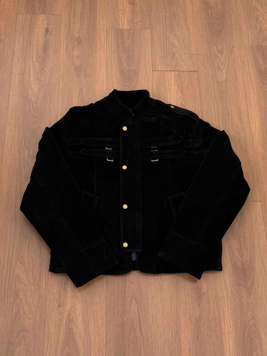 EME Retro Cowhide Fleece Thickened Thermal Jacket