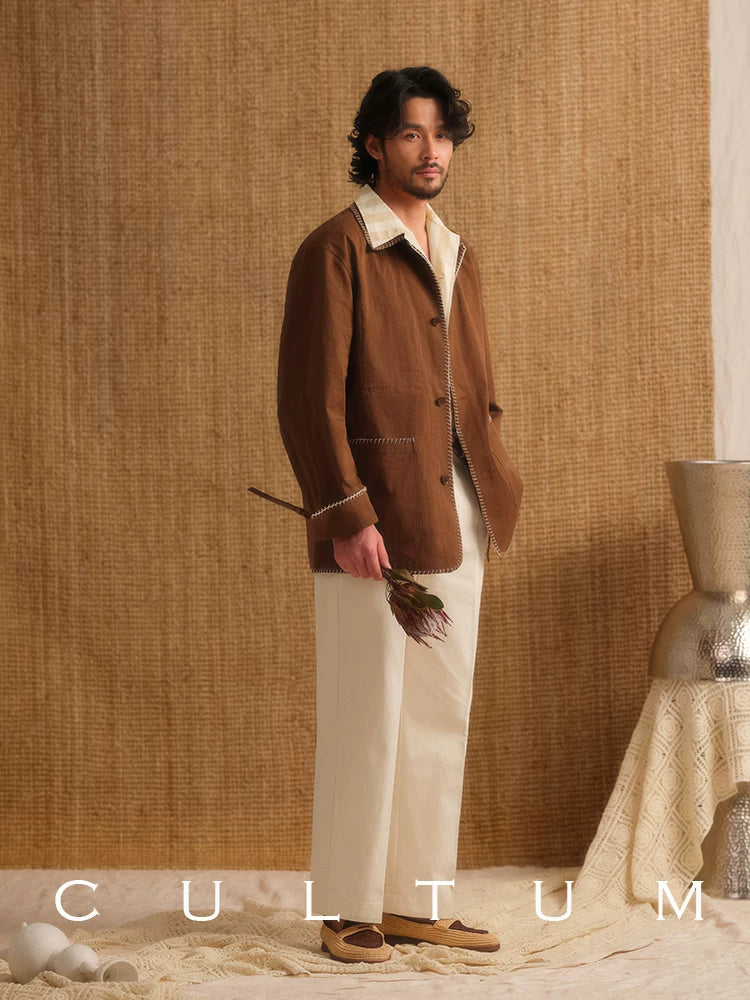 CULTUM Vintage Double-pleated Straight Pants