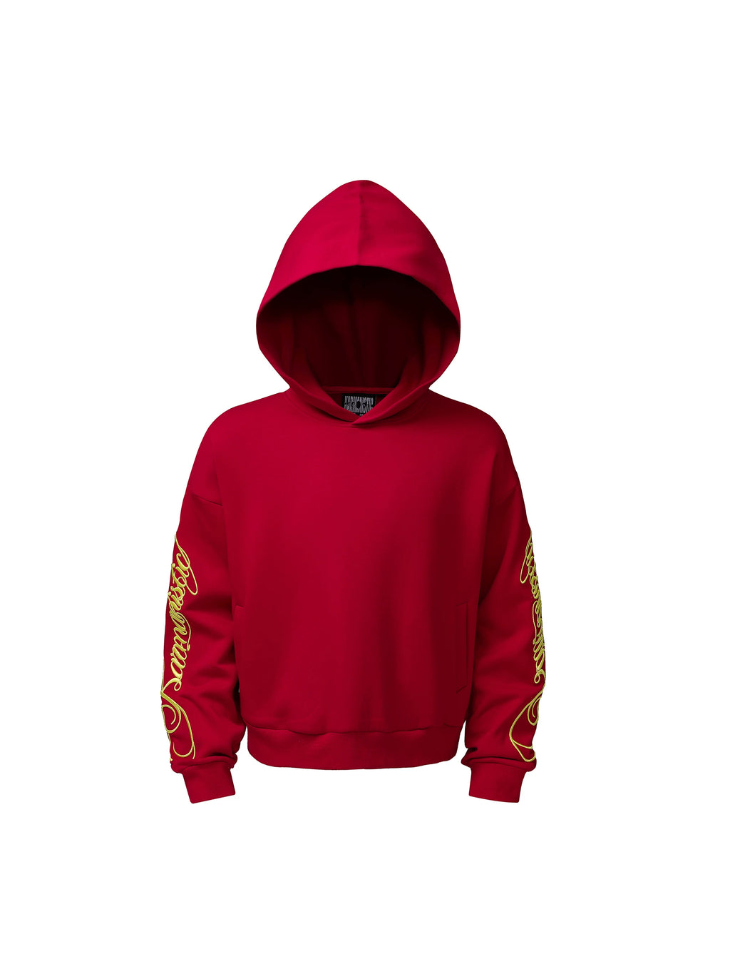 KARMANISTIC Vintage Embroidered Hooded Long-sleeved Sweater