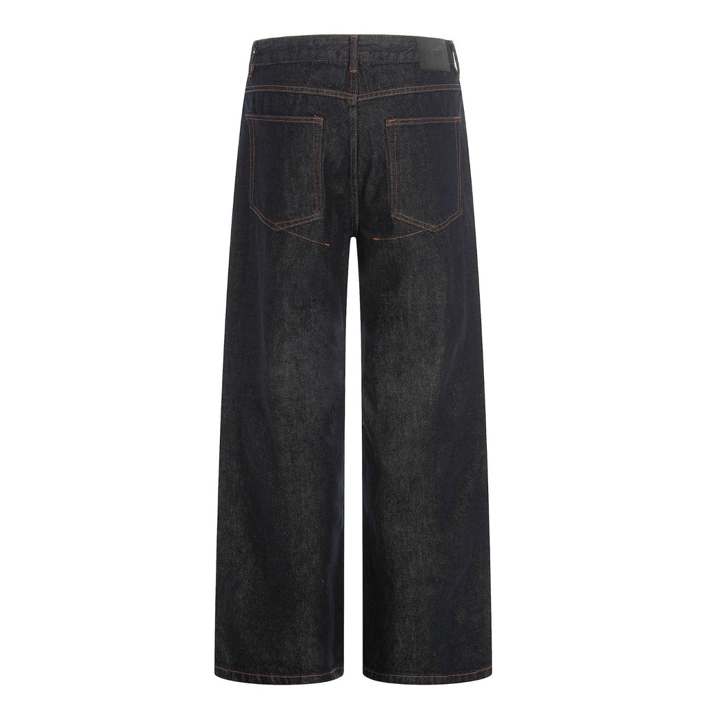 11KN Retro Old Loose and Versatile Wide-leg Pants