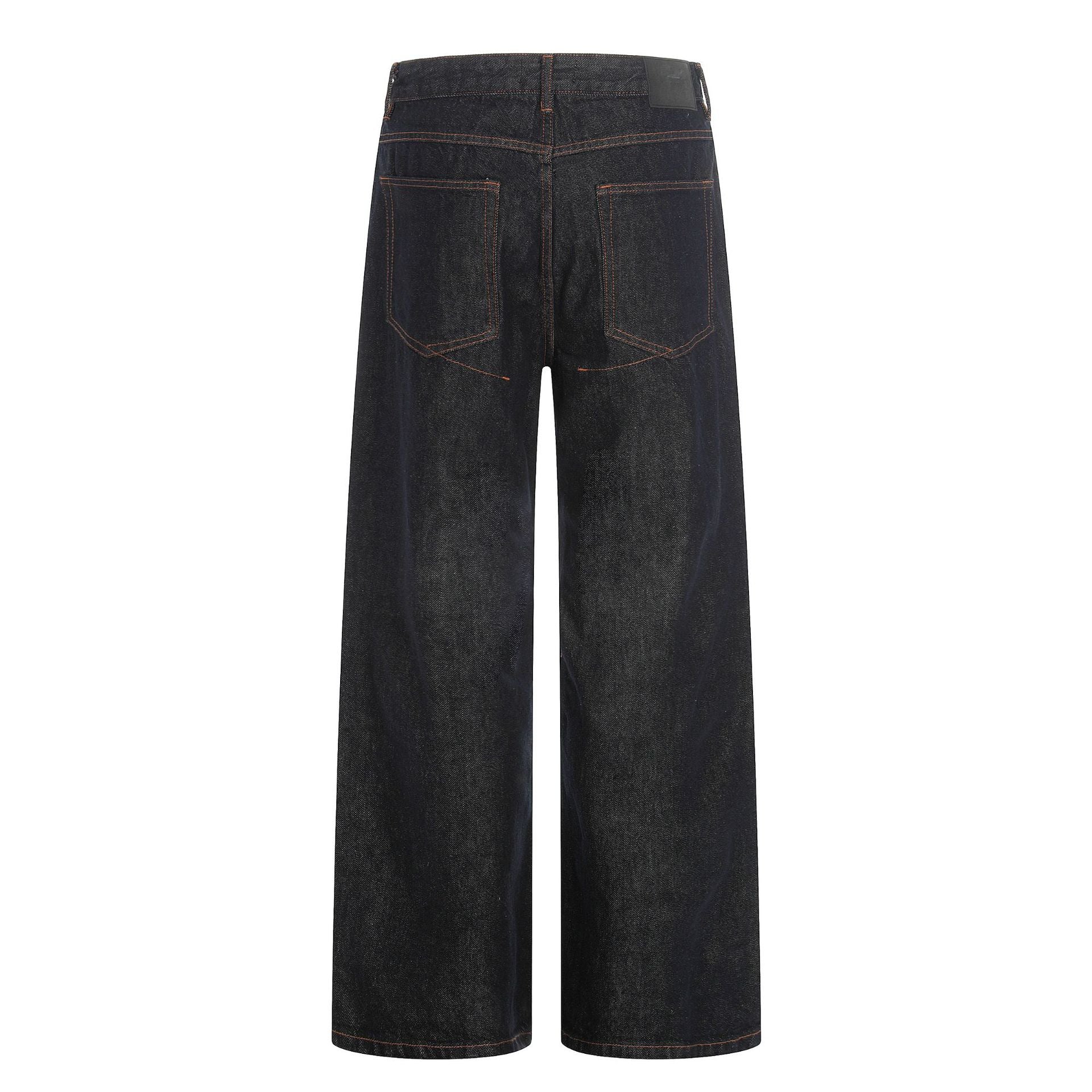 11KN Retro Old Loose and Versatile Wide-leg Pants