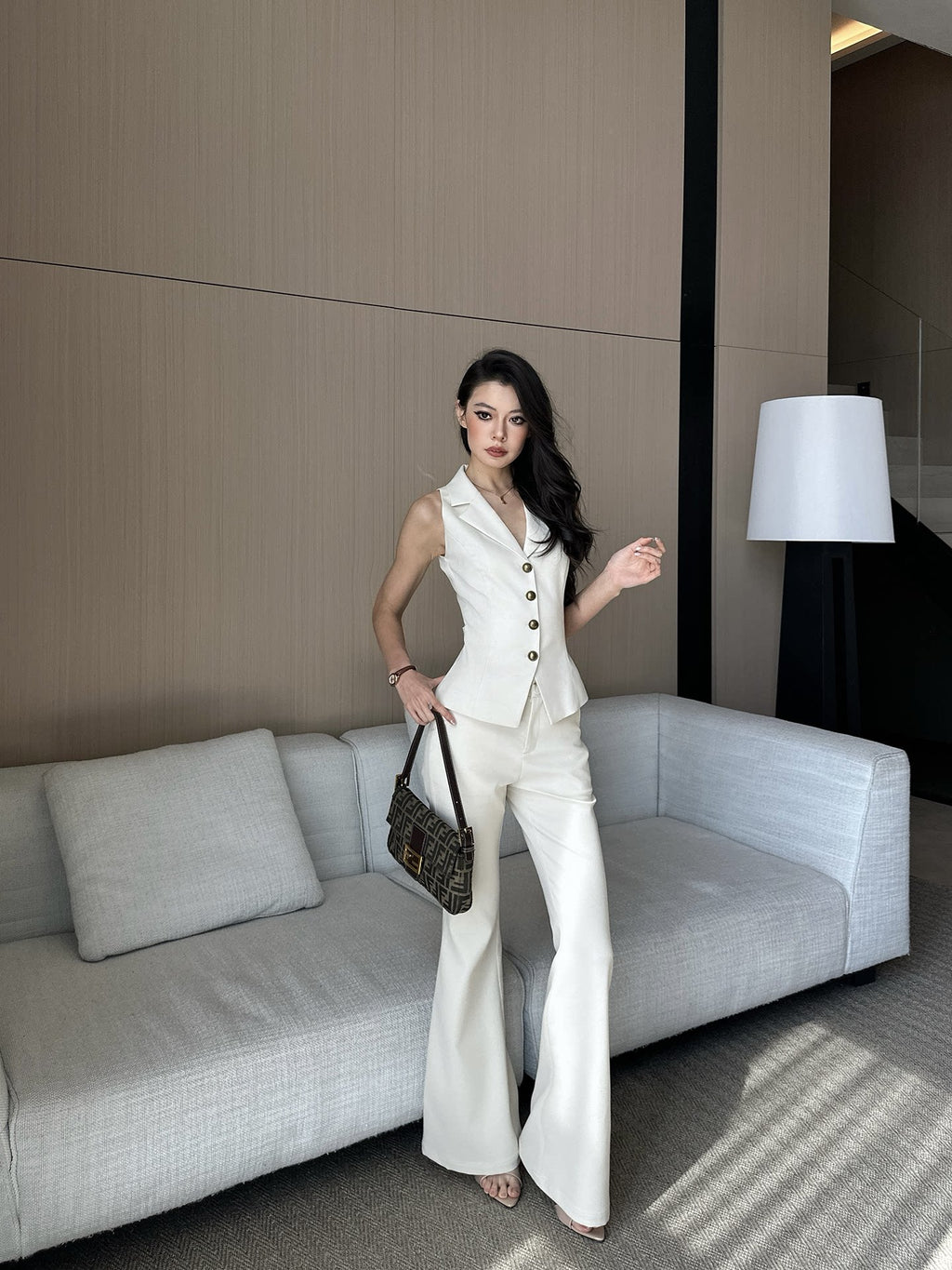LLROGE Temperament Suit Vest Suit