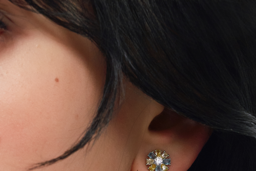 SUMIYAKI Exquisite Diamond-encrusted Stacked Earrings