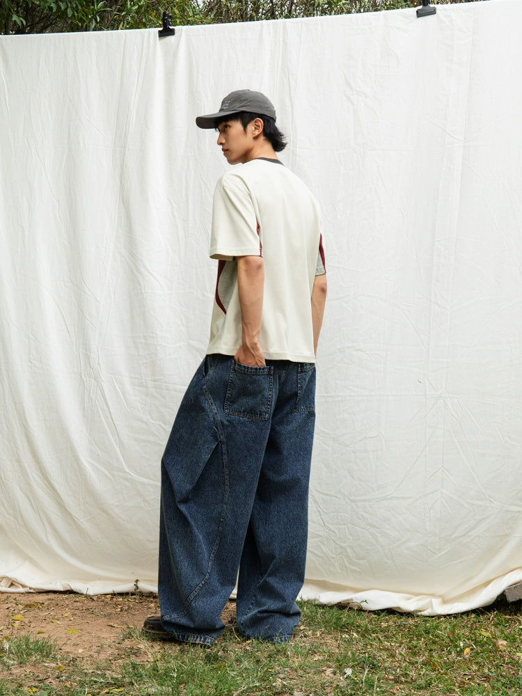 Mentmate Splicing Machete Loose Vintage Jeans