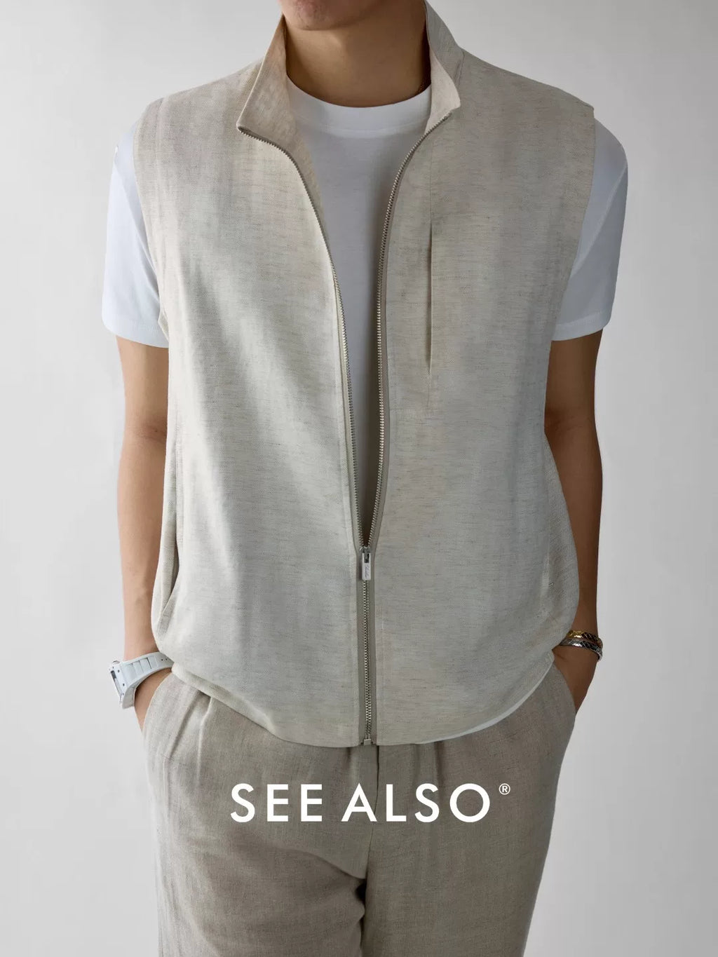 SEE ALSO Vest with Zip-up Collar
