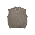 WANNALAB Wool-blend Coarse-needle V-neck Vest