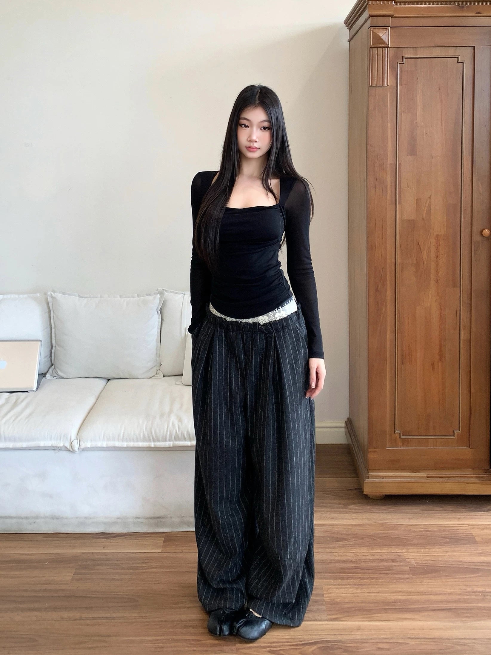 WITHMIN Inner Slim Slim Long Sleeves