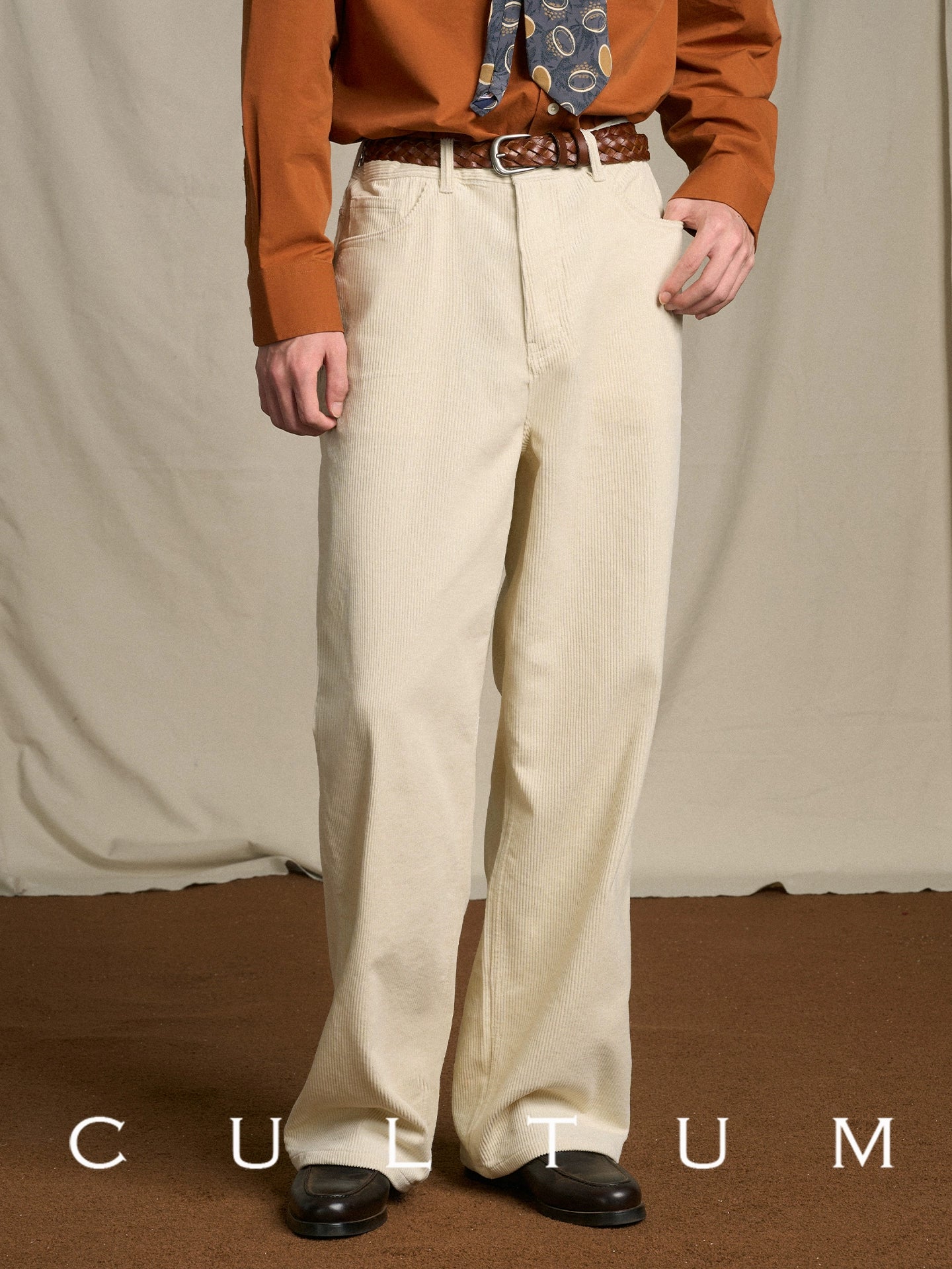 CULTUM Vintage High Waist Loose Wide Leg Casual Pants