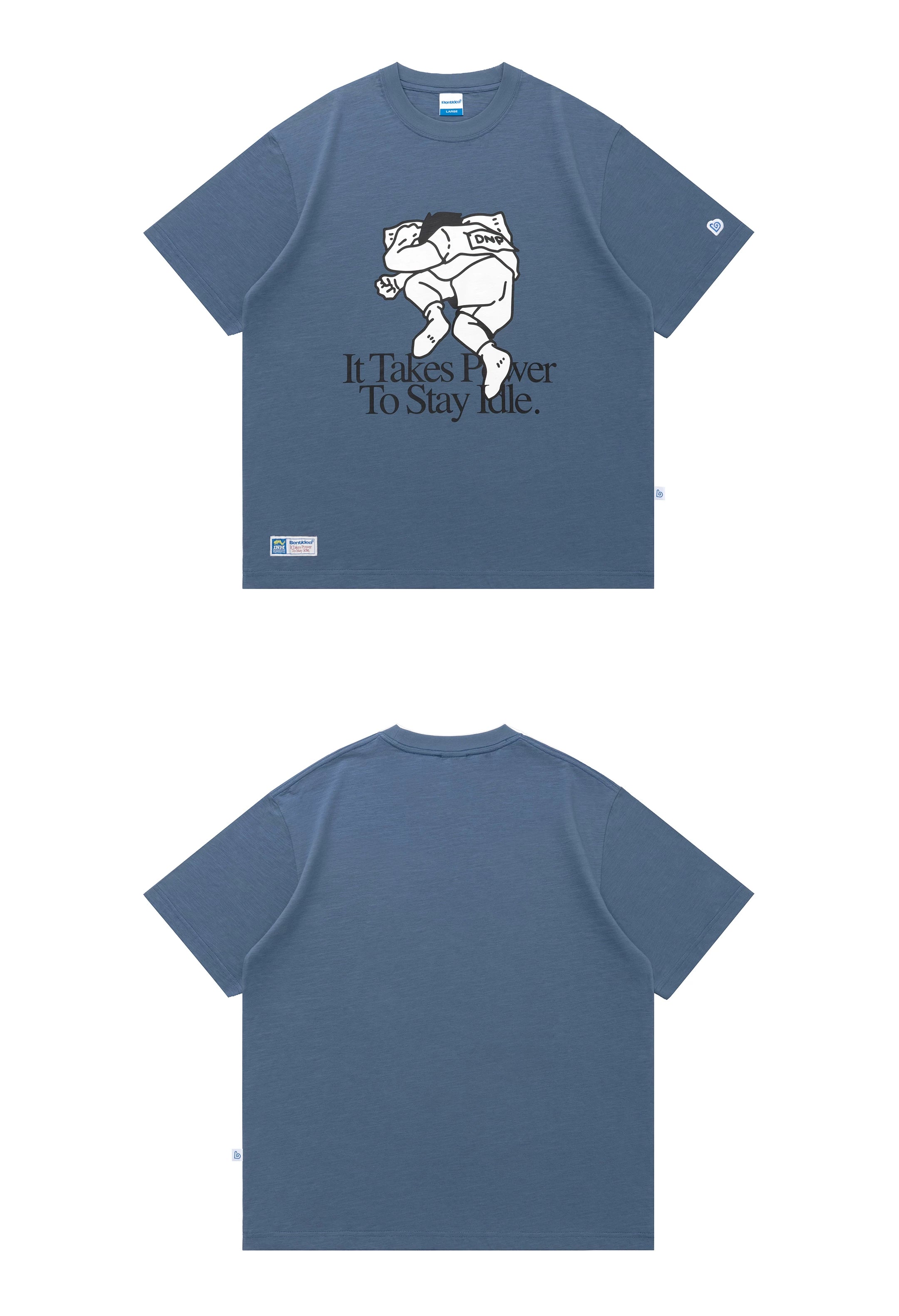 BENT IDEA Skin-friendly Breathable Casual Tee