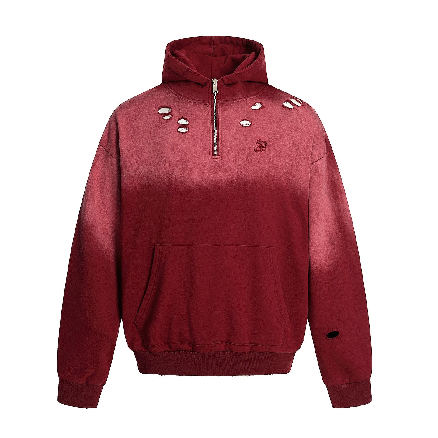 NOMANIAI Old-fashioned Casual Zipper Hooded Sweater