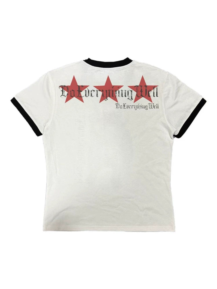 DETW Niche Contrast Color Fun Slim TEE