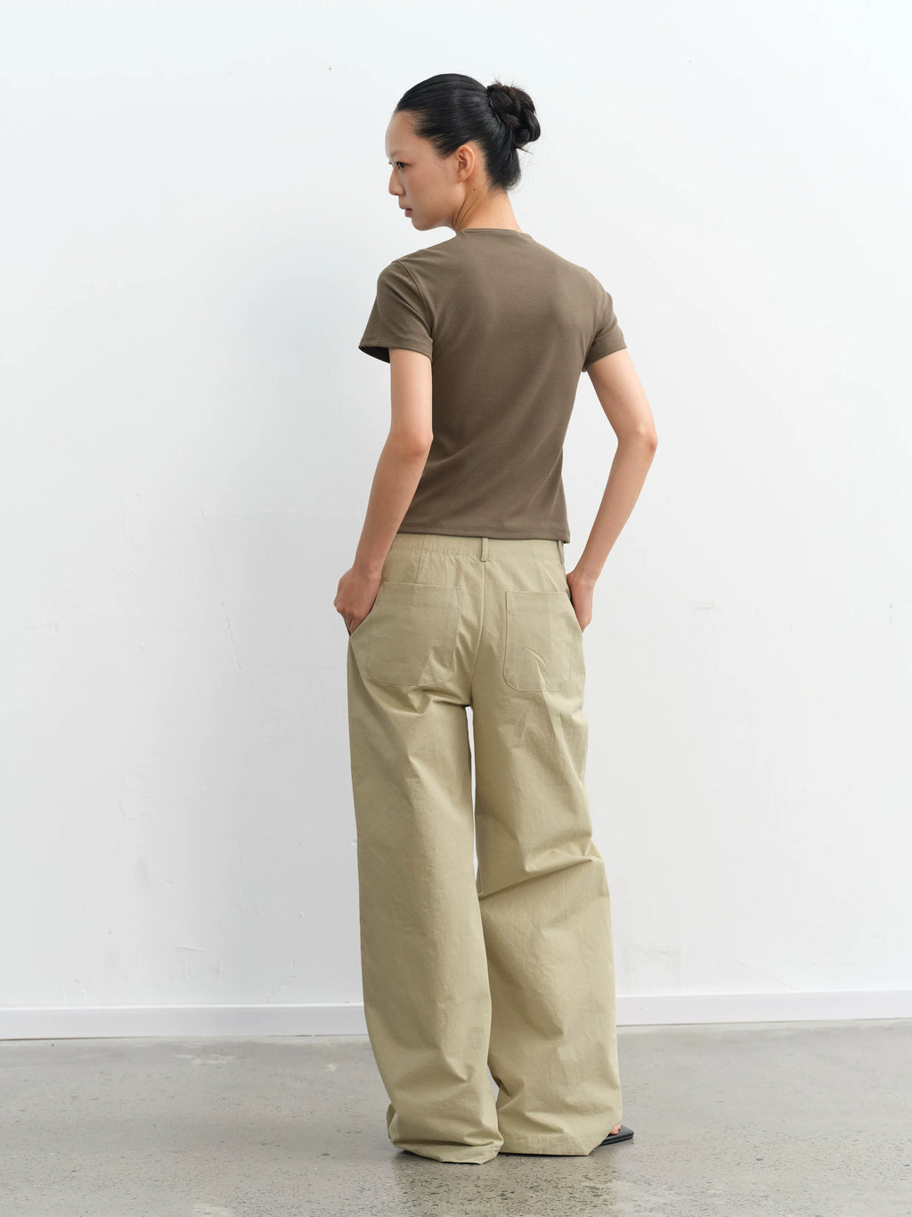 LINY LIBERTY Slim Fit and Thin Front Shoulder Tee
