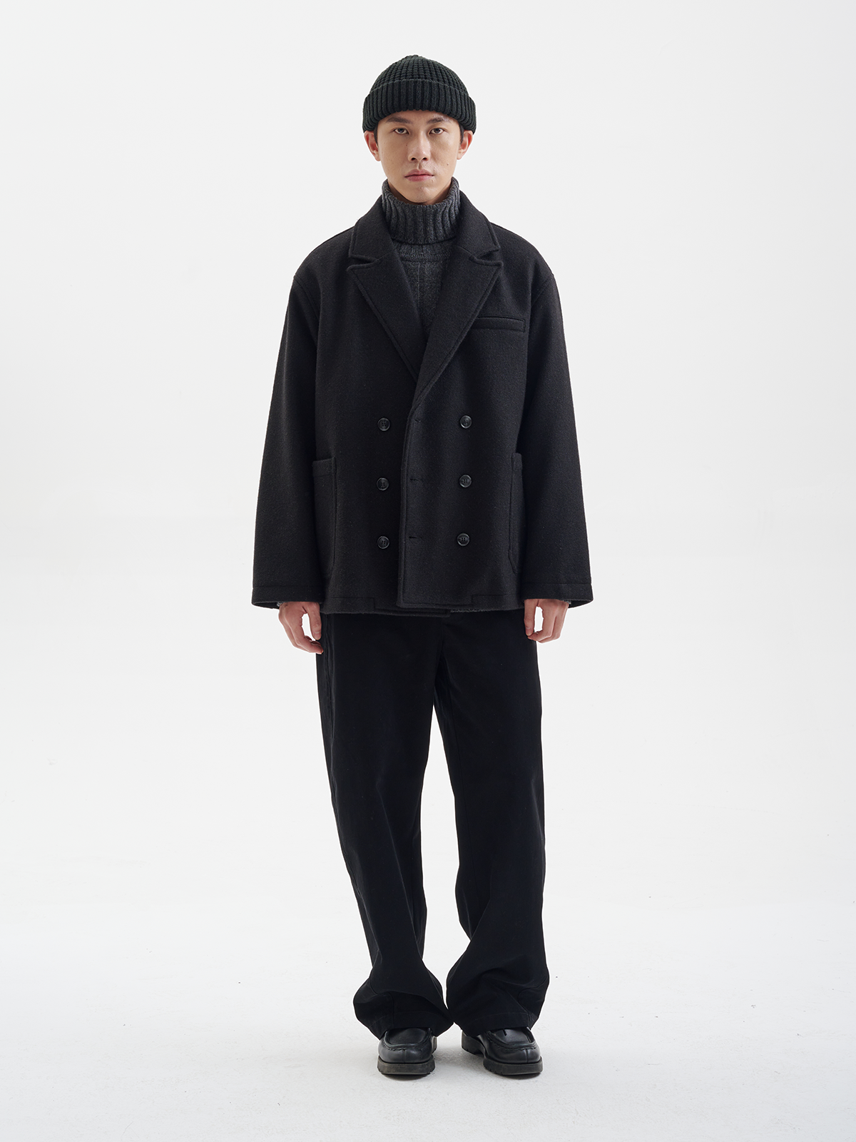 BUTTBILL 730G woolen double-breasted jacket