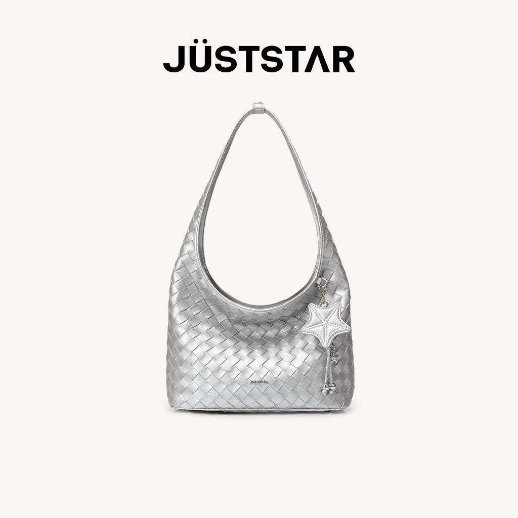 JUST STAR Large-capacity Lazy Vacation Woven Bag