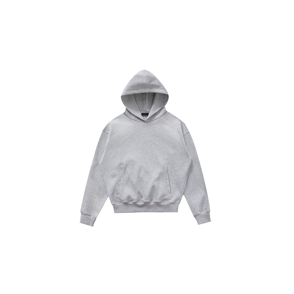 PLUS NO LOGO Double-sided Slippery Loose Pullover Hoodie