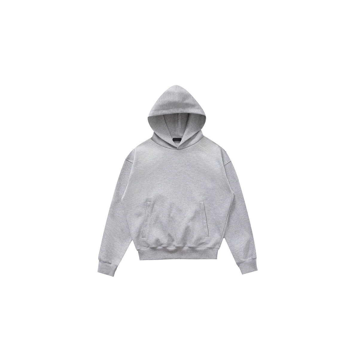 PLUS NO LOGO Double-sided Slippery Loose Pullover Hoodie