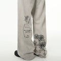 MADWITCH Retro Hand-painted Graffiti Jeans