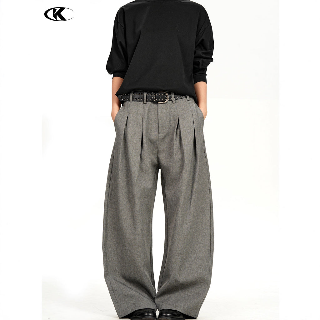 11KN Double Pleated Loose Versatile Casual Pants