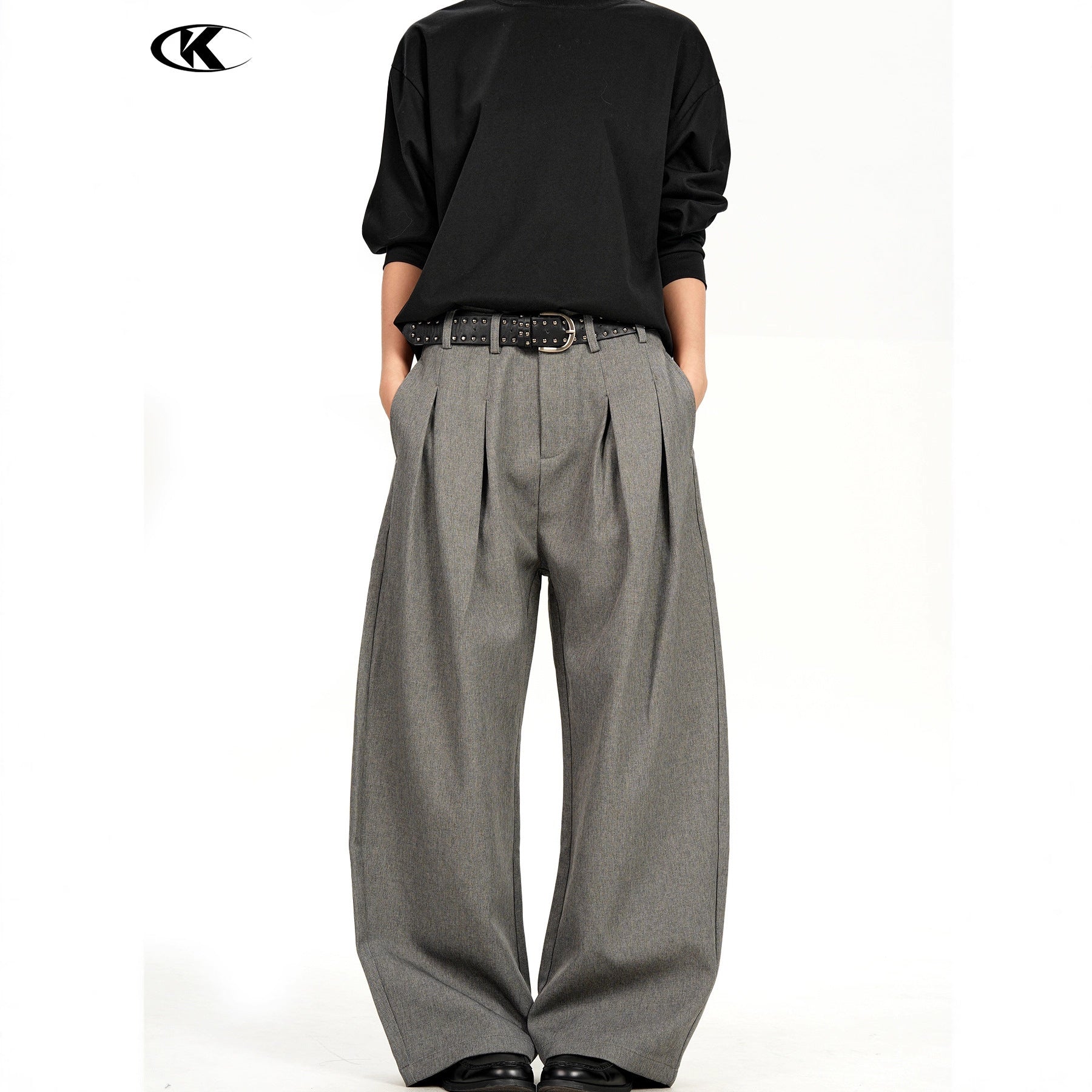 11KN Double Pleated Loose Versatile Casual Pants