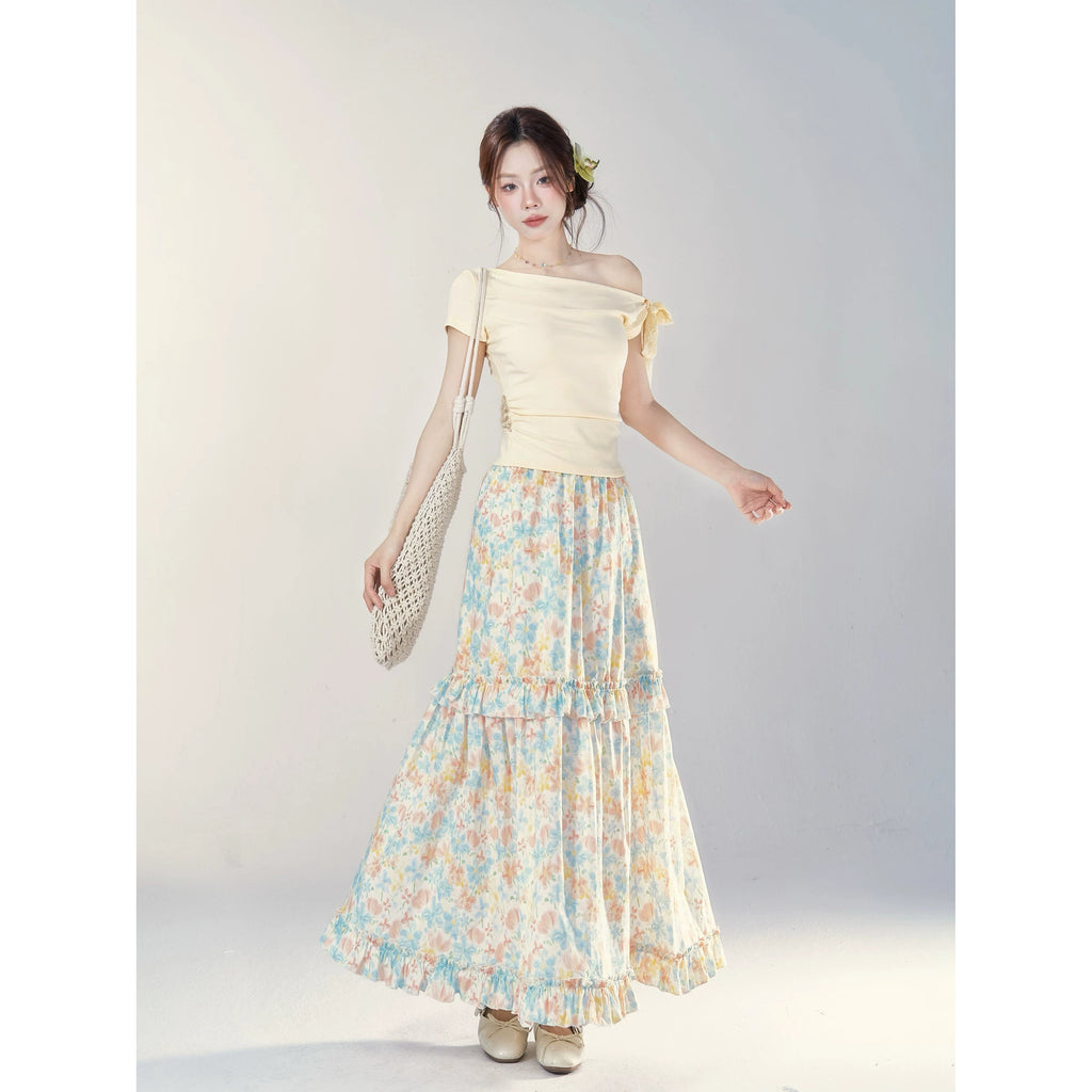 Wildberry Floral Patchwork Skirt