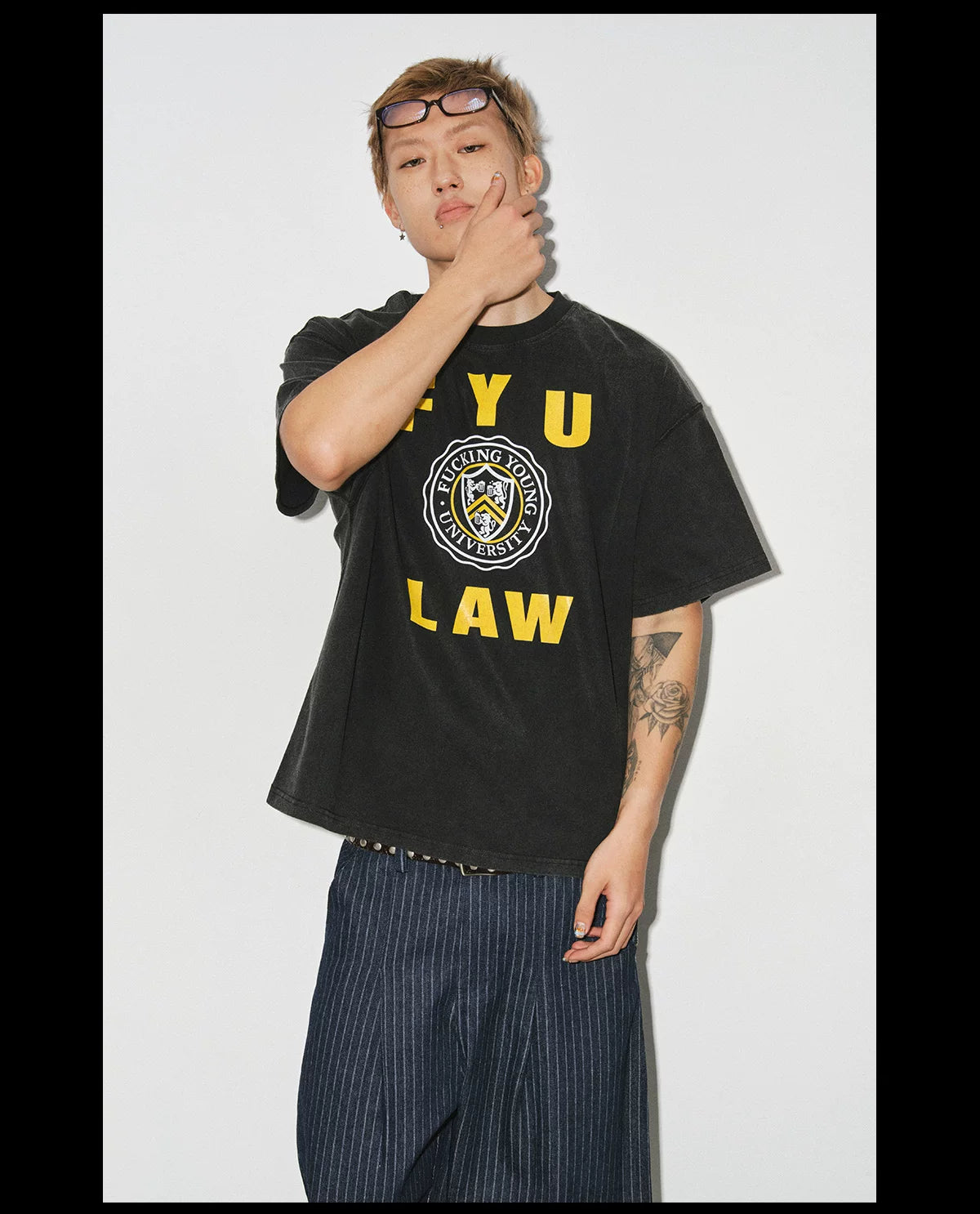 NOVACAM Retro Creative Print Loose Tee